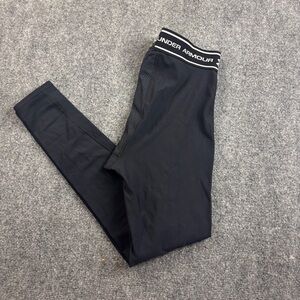 UNDER ARMOUR Men’s Black Tight Fit Athletic Leggings size: Large